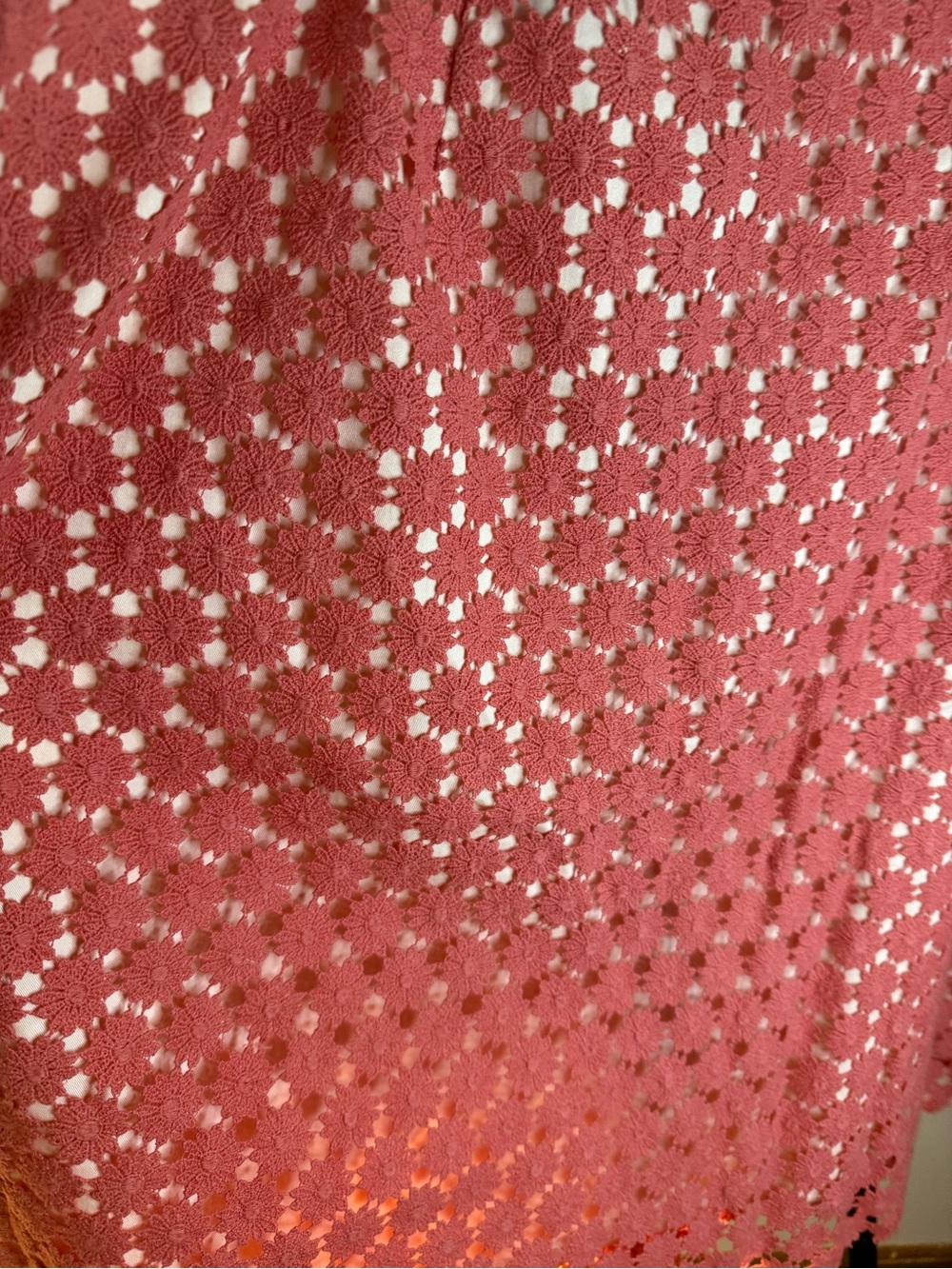 Talbots Coral Pink Striped Blouse 18W